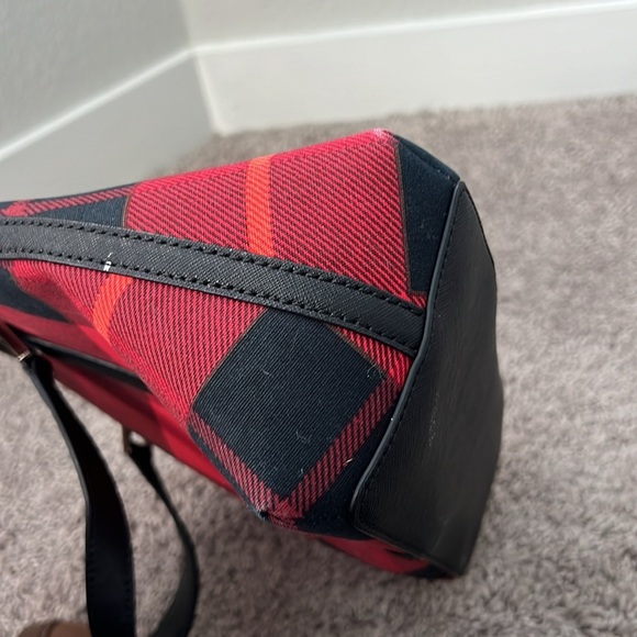 Kate Spade Red and Black Plaid Purse - Picture 8 of 8